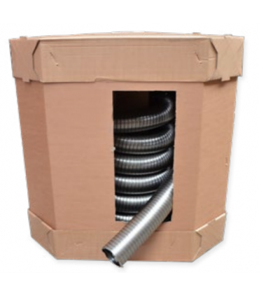 GAINE SOUPLE 80 DOUBLE PAROI INOX POLYLISSE