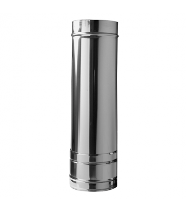 Conduit ISOLÉ INOX & NOIR - LG 0.25M - DIAM 100