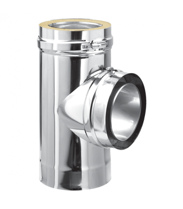 Té ISOLÉ INOX - 90° - DIAM 180