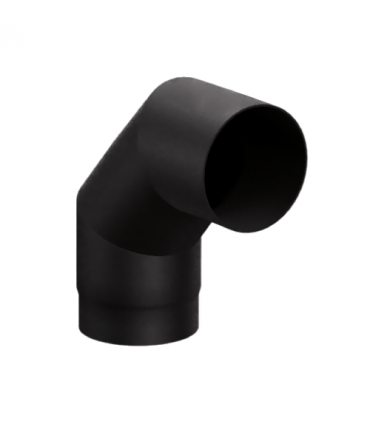 Coude 90° Ferrolux Noir Ø 130 mm